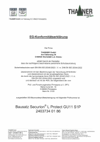 EG-Konformitätserklärung Securion L Protect GU11 S1P